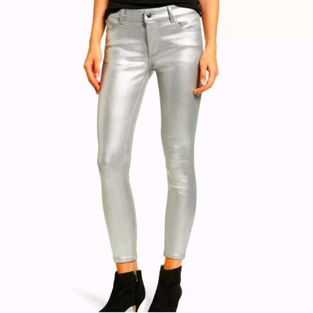 DL1961 Florence Instasculpt Crop Coated Skinny 31